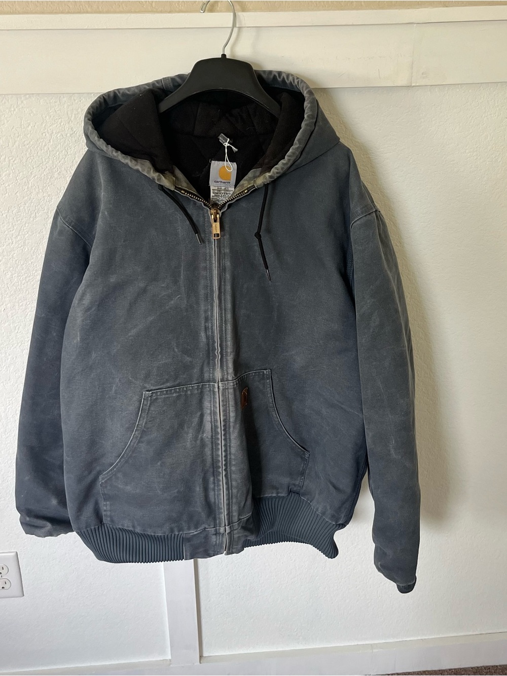 Vintage Carhartt Men's XL Tall J130STM Canvas Hooded Coat